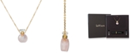 Le Vian Rose Quartz Perfume Jewelry Bottle 20"-24" Pendant Necklace (10 ct. t.w.) in 14K Rose Gold-Plated Silver